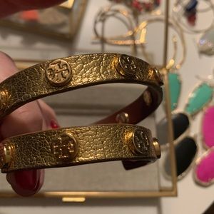 Tory Burch Gold Emblem Wrap Bracelet